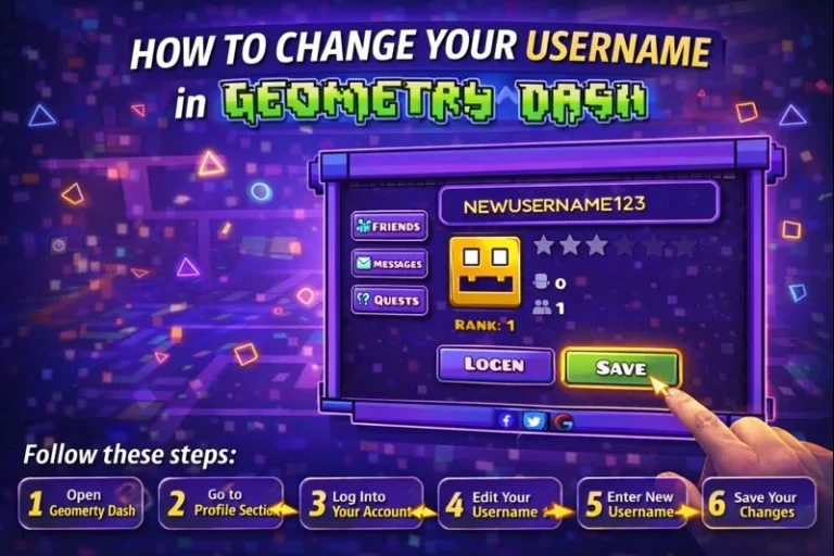 Change Your Geometry Dash Username