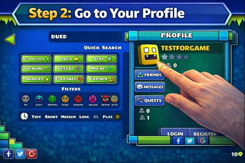 geometry dash friends add