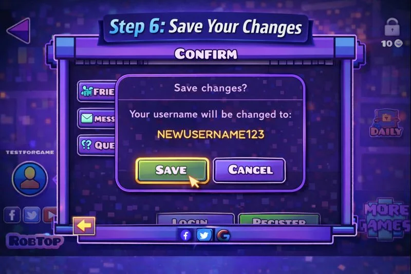 geometry dash save settings